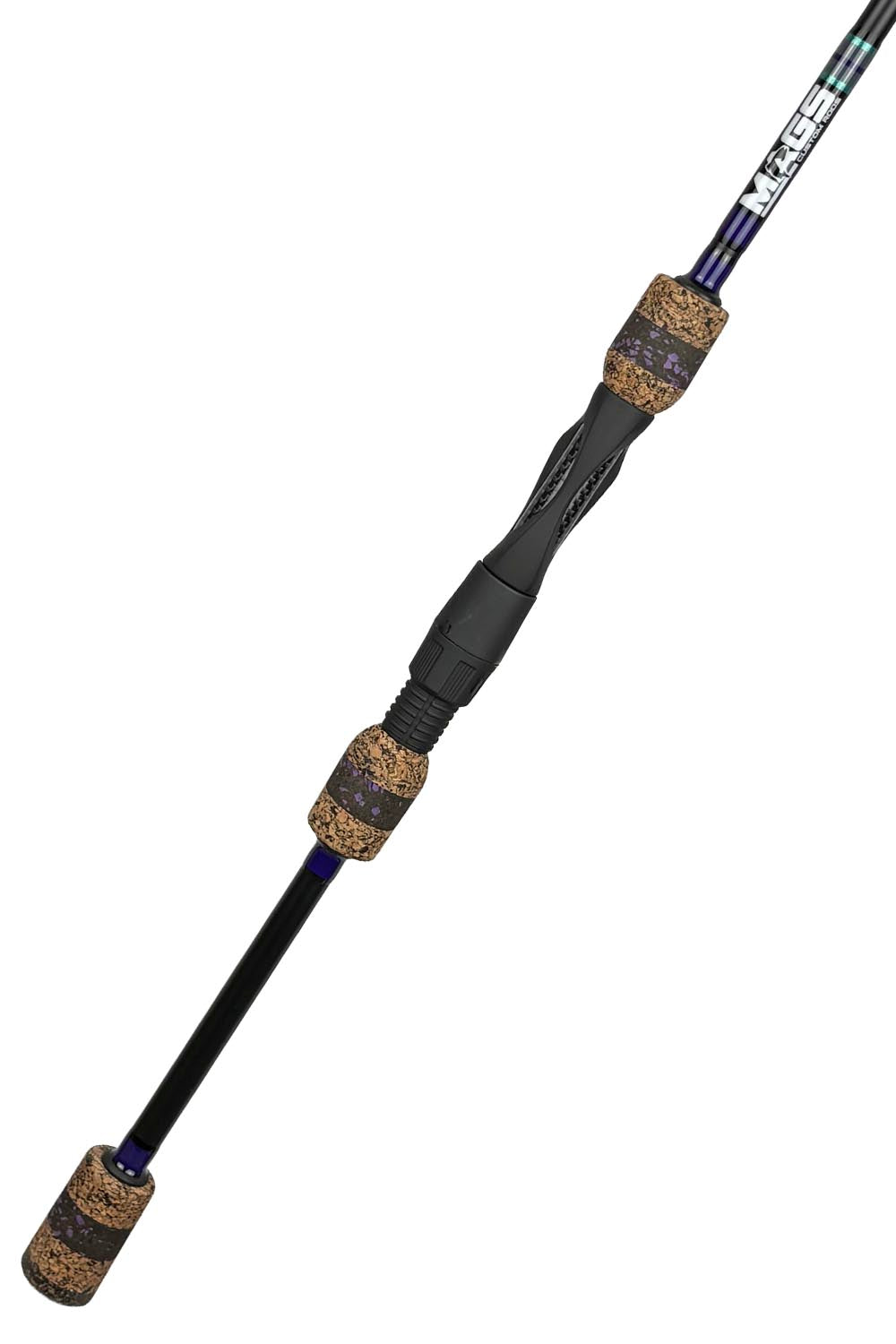 7'2 ML Fast Spinning with Purple Wraps and Metallic Sea Foam Trim