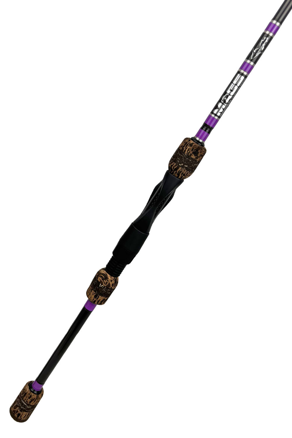 7'6 Medium Mod-Fast with Purple Wraps and Metallic Silver Trim