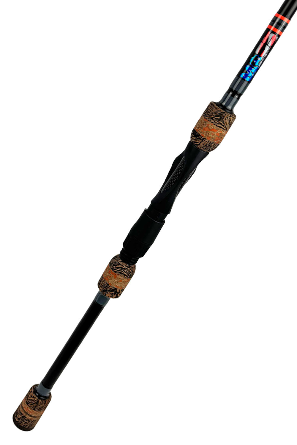 7'6 Medium X-Fast Spinning with Steel Wraps and Orange Trim