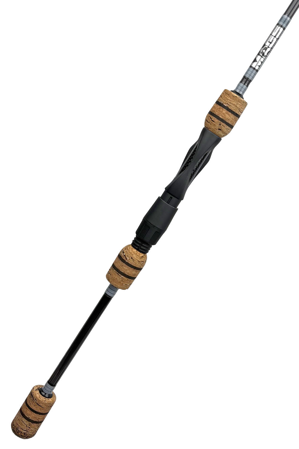 7' Light Mod-Fast Panfish with Gray Wraps and Dark Gray Inlays