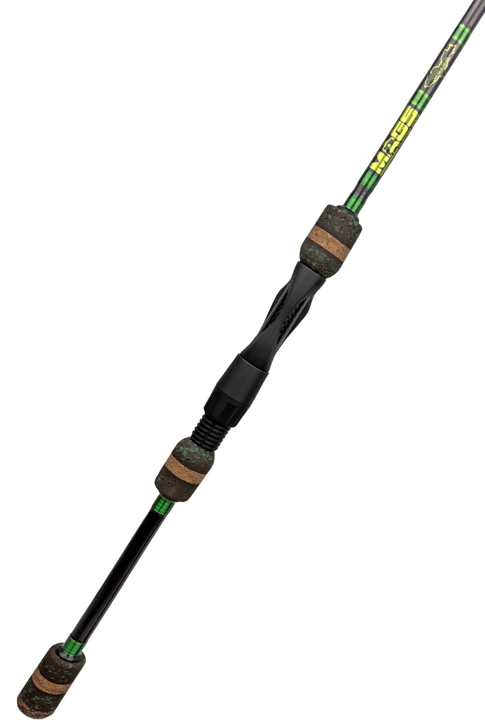 7' Medium Mod-Fast Spinning with Metallic Green Wraps and Metallic Lime Green Trim