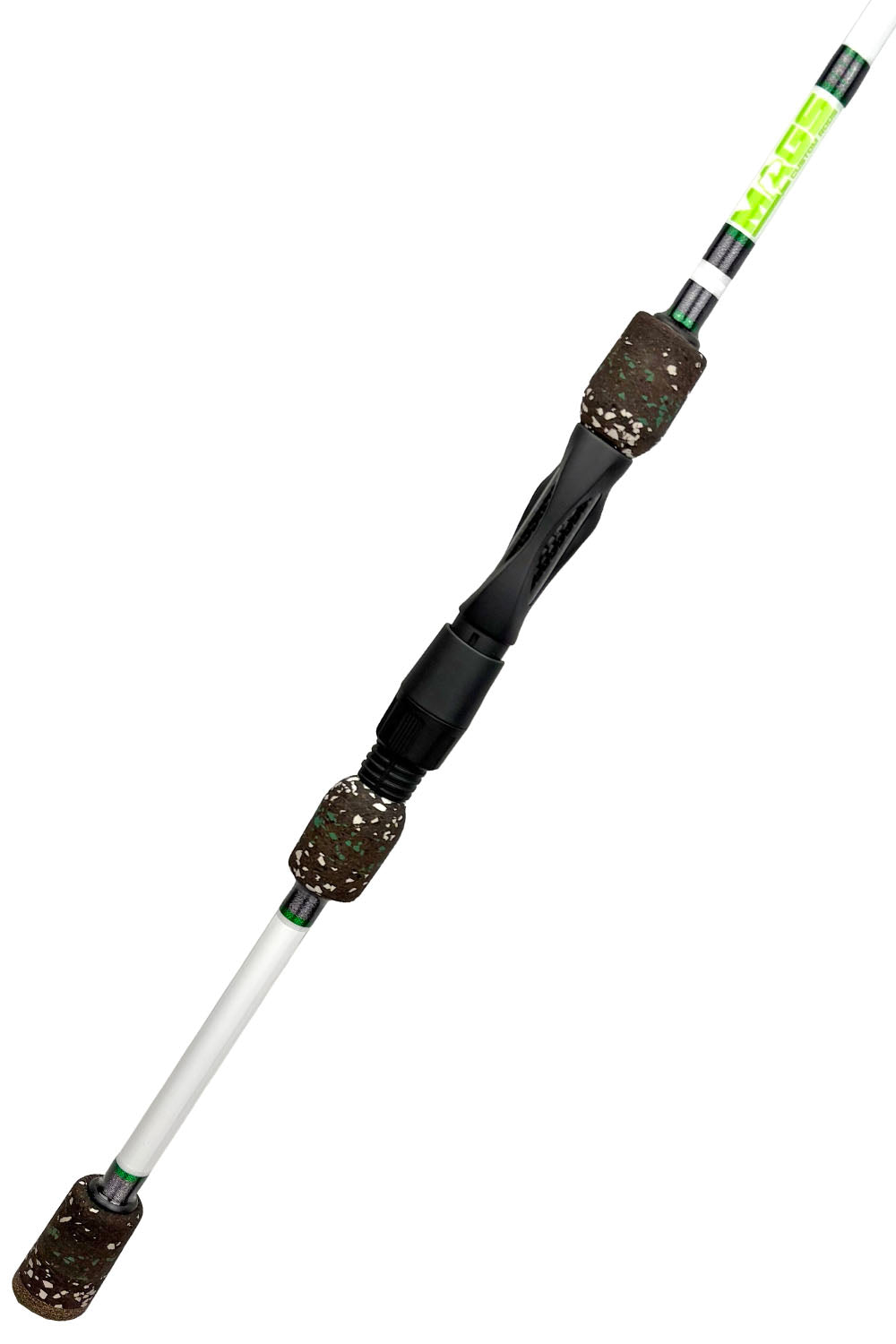 7' Medium Mod-Fast Spinning with Metallic Steel Wraps and Metallic Green Trim