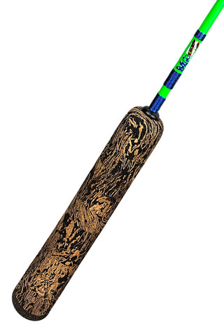 30" Green Power Noodle with Metallic Blue Wraps and Recoil Guides