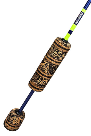 34" Blue Power Noodle with Chartreuse Wraps and Recoil Guides