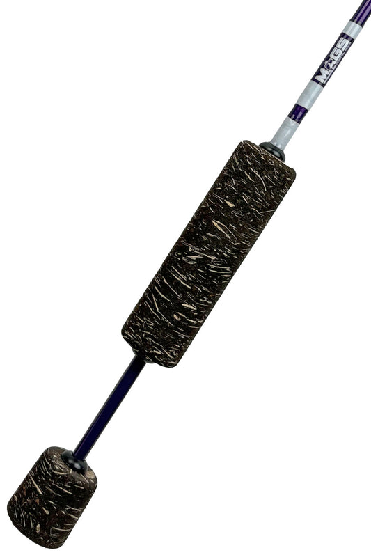 32" Metallic Purple Power Noodle with White Wraps and Recoil Guides