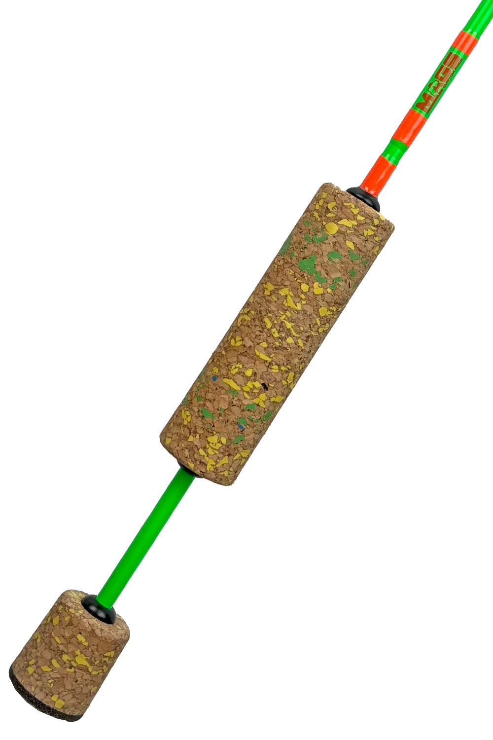 32" Neon Green Power Noodle with Neon Orange Wraps and Recoil Guides