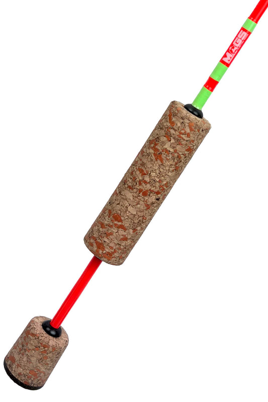 32" Neon Orange Noodle with Chartreuse Wraps