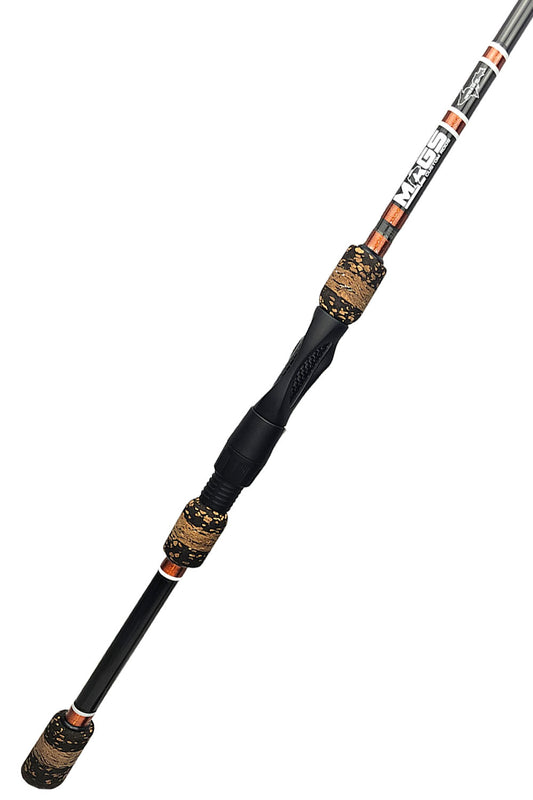 6'10 Medium-Light X-Fast Spinning with Metallic Copper Wraps and White Trim