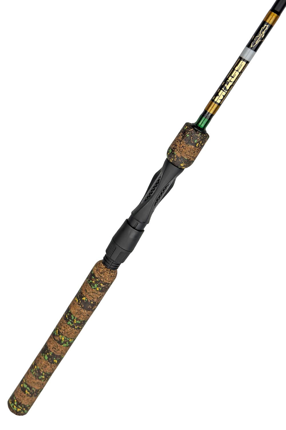 7'2 ML Fast Spinning with Metallic Green and Gold and White Wraps