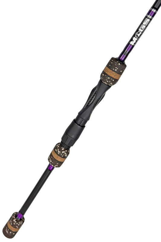7'2 ML Fast Spinning with Metallic Purple Wraps and Silver Trim