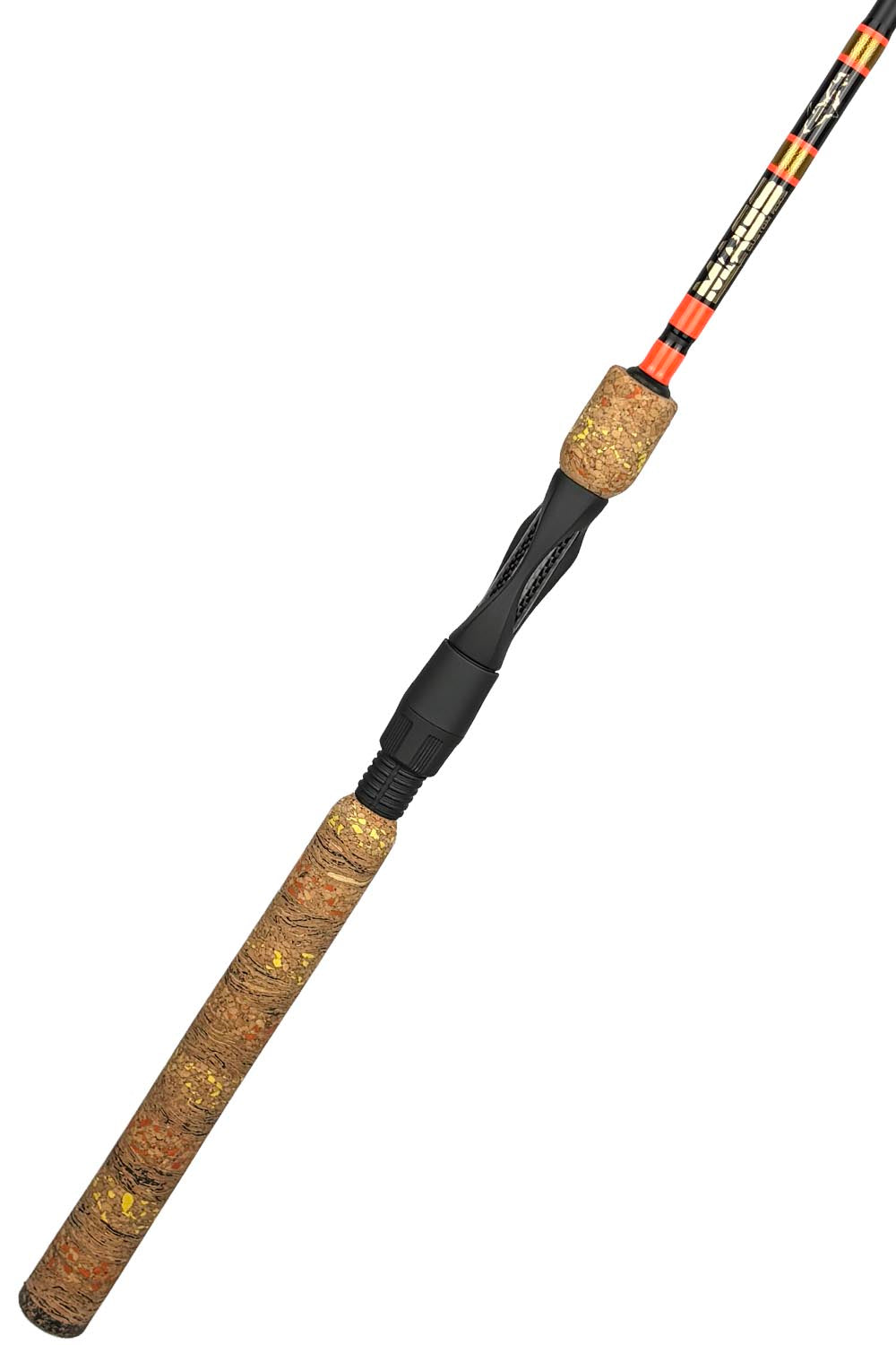 7'2 ML Fast Spinning with Neon Orange Wraps