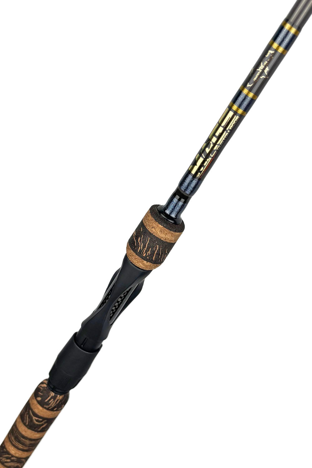 7'6 Medium Mod-Fast Spinning with Metallic Steel Wraps and Metallic Gold Accents
