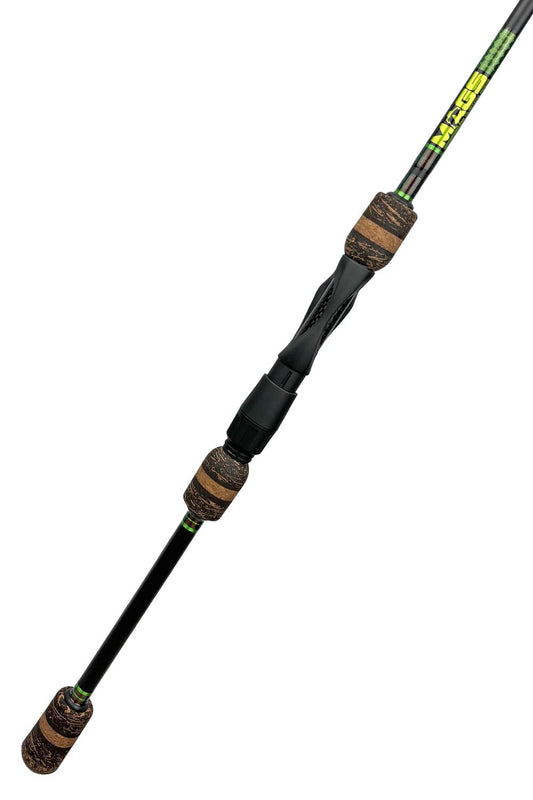7'6 ML Fast Spinning with Iridescent Brown and Metallic Lime Green Trim