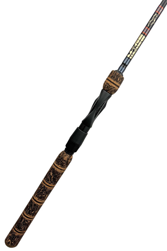 7'6 ML Fast Spinning with Metallic Blue Steel Wraps and Metallic Copper Trim