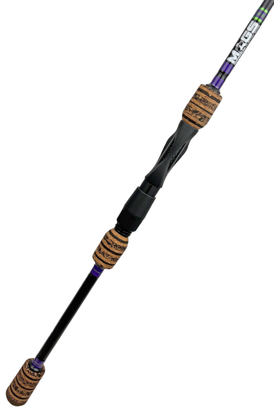 7'6 ML Fast Spinning with Purple Wraps and Metallic Lime Trim