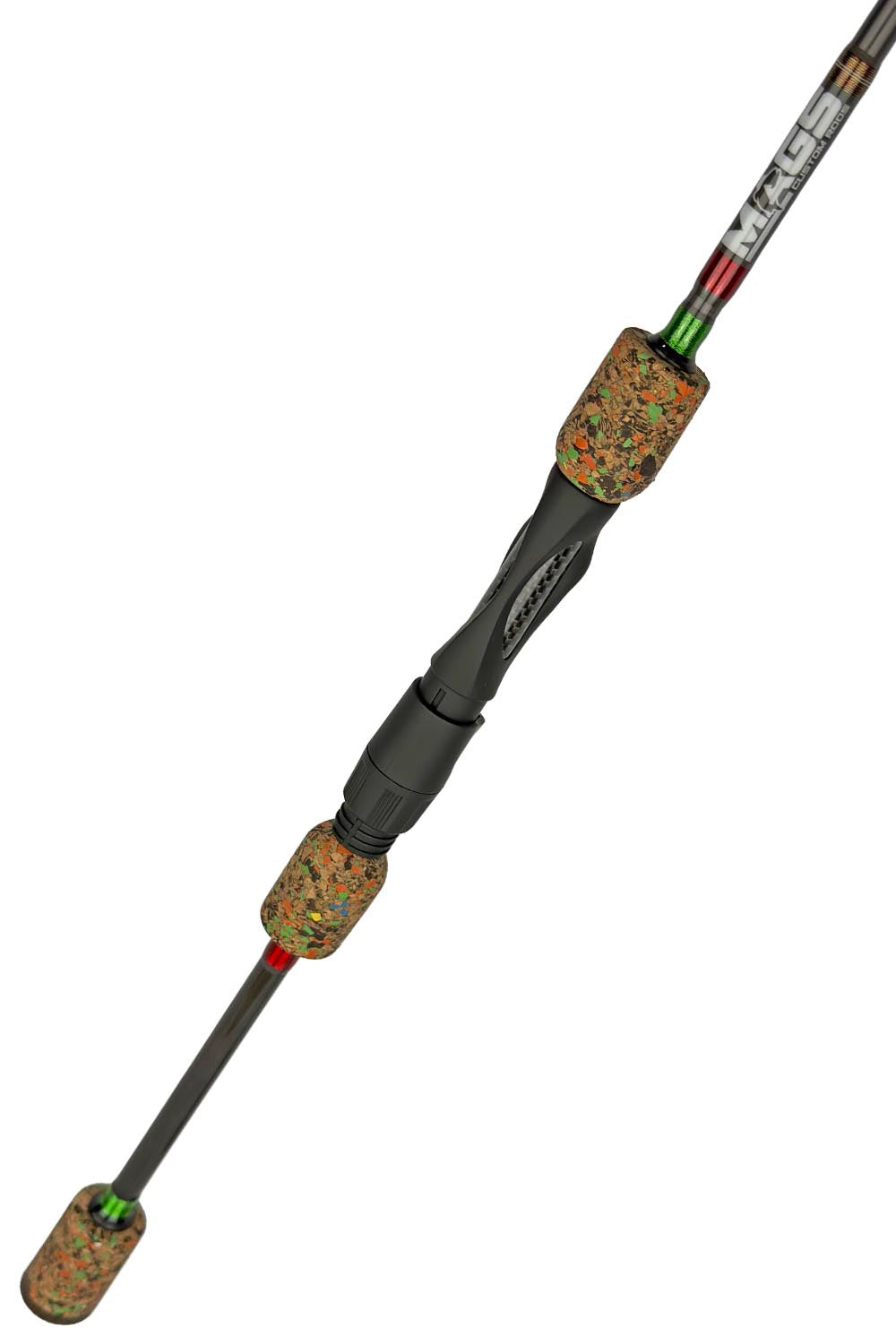 7' Light Mod-Fast Panfish with Metallic Red and Metallic Green Wraps