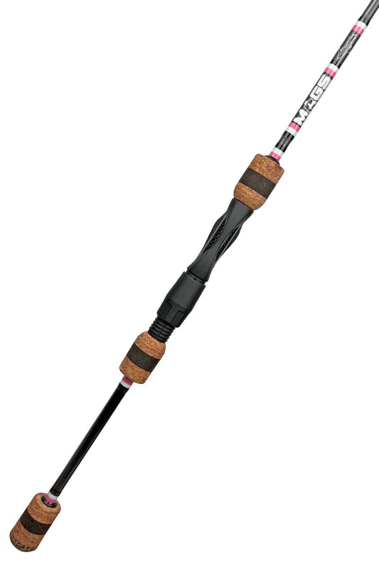 7' Light Mod-Fast Panfish with Metallic Brown Wraps and White and Pink Accents