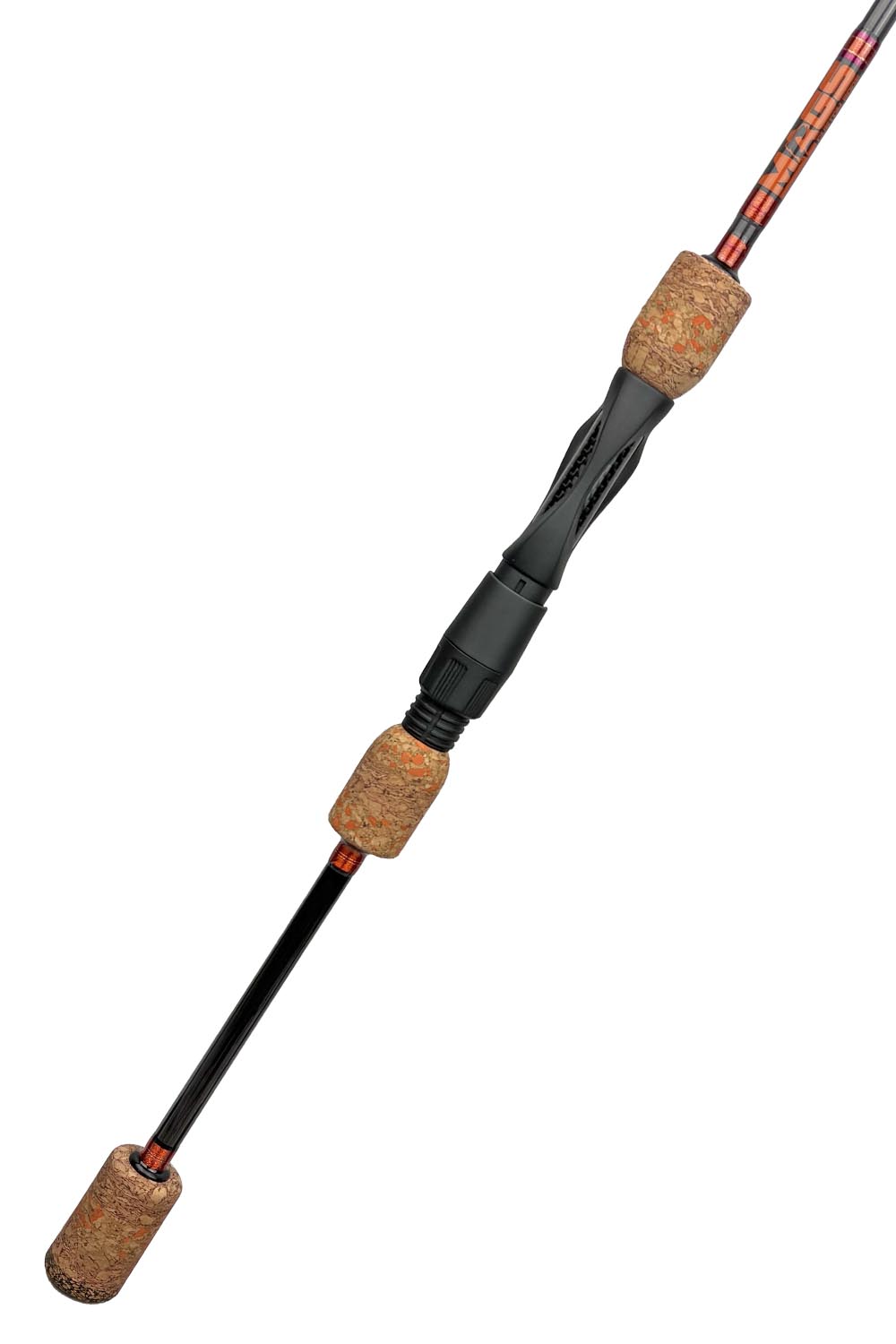 7' Light Mod-Fast Panfish with Metallic Orange Wraps and Metallic Fuschia Trim