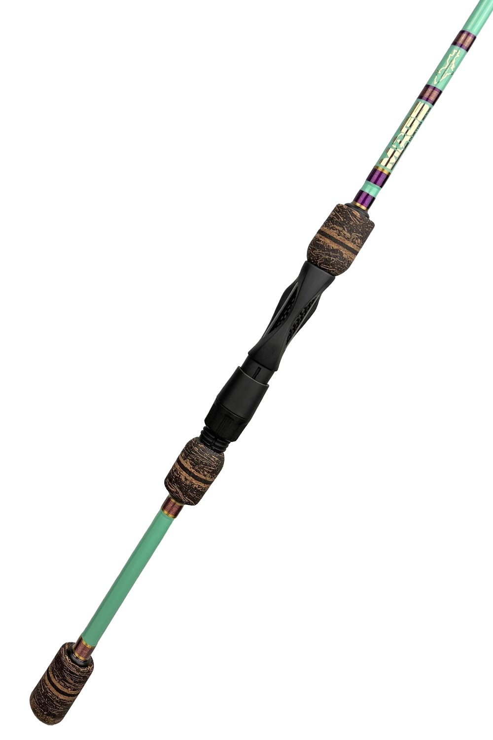7' Medium Mod-Fast Spinning with Alternating Metallic Purple and Gold Wraps