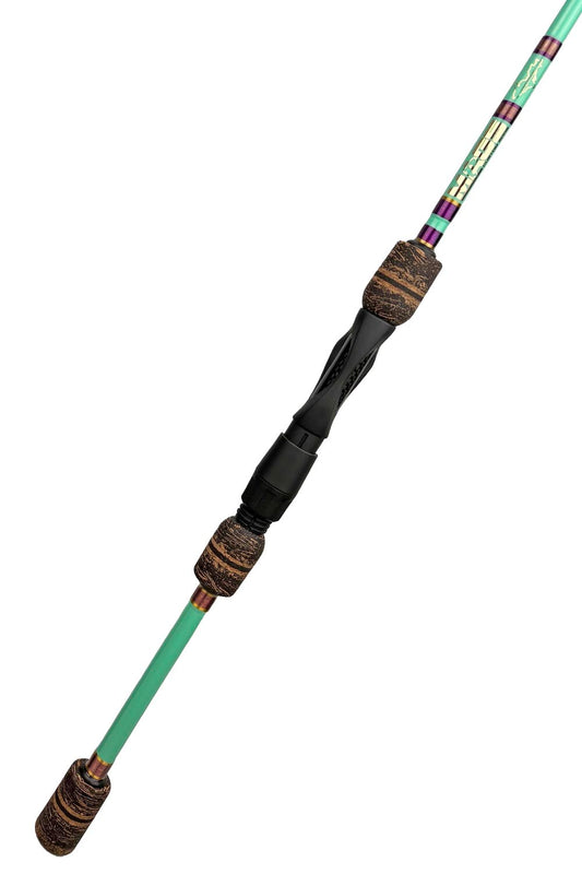 7' Medium Mod-Fast Spinning with Alternating Metallic Purple and Gold Wraps