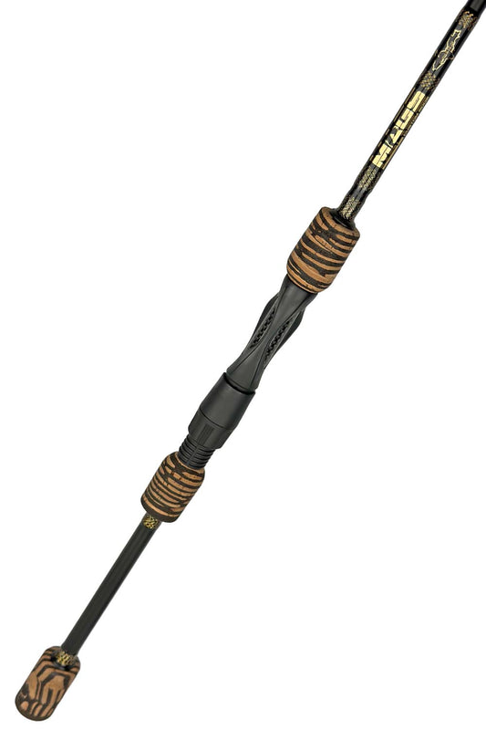 7' Medium Mod-Fast Spinning with Black and Gold Twist Wraps