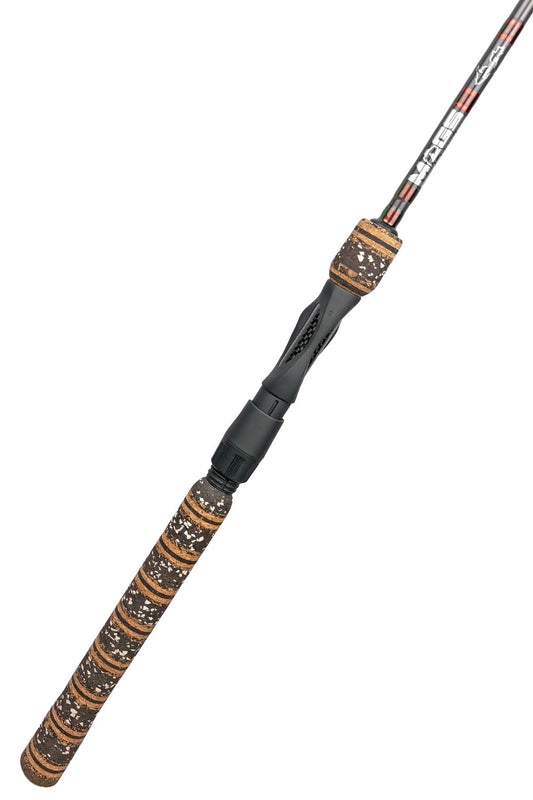 7' Medium Mod-Fast Spinning with Iridescent Brown and Green Wraps and Copper Trim