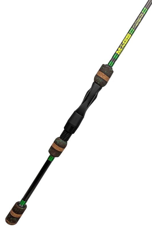 7' Medium Mod-Fast Spinning with Metallic Green Wraps and Metallic Lime Green Trim