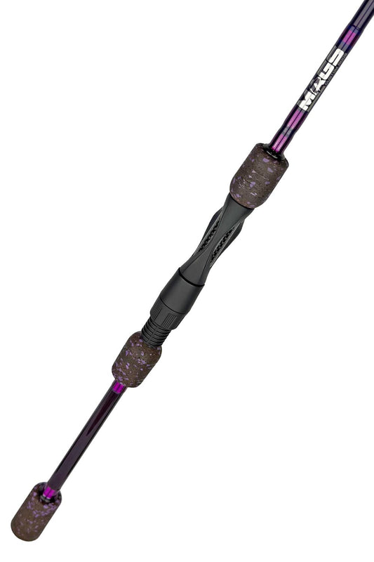 7' Medium Mod-Fast Purple Blank Spinning with Metallic Purple Wraps