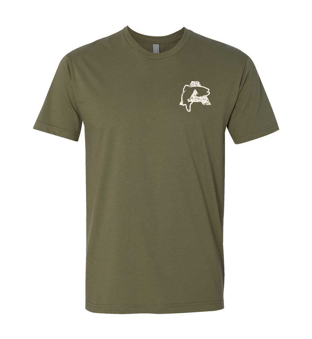Army Green Retro T-Shirt